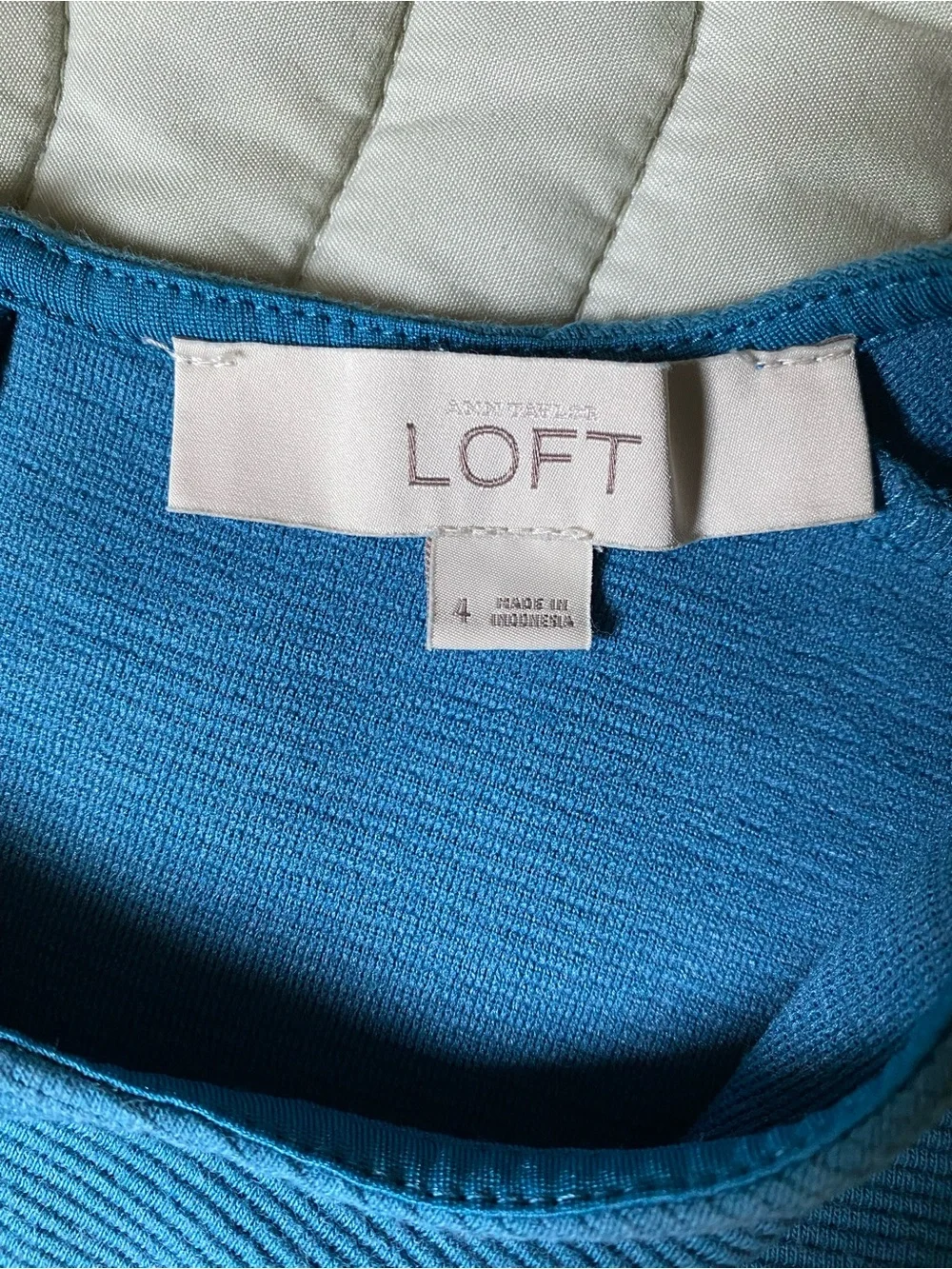 LOFT Girls Blue Sleeveless Fit-and-Flare Dress